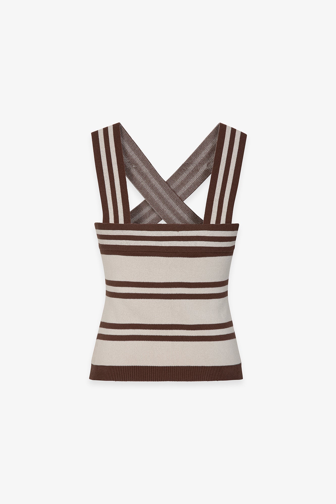 Gaelle Paris GAABW09412 top maglia righe moka cotone
