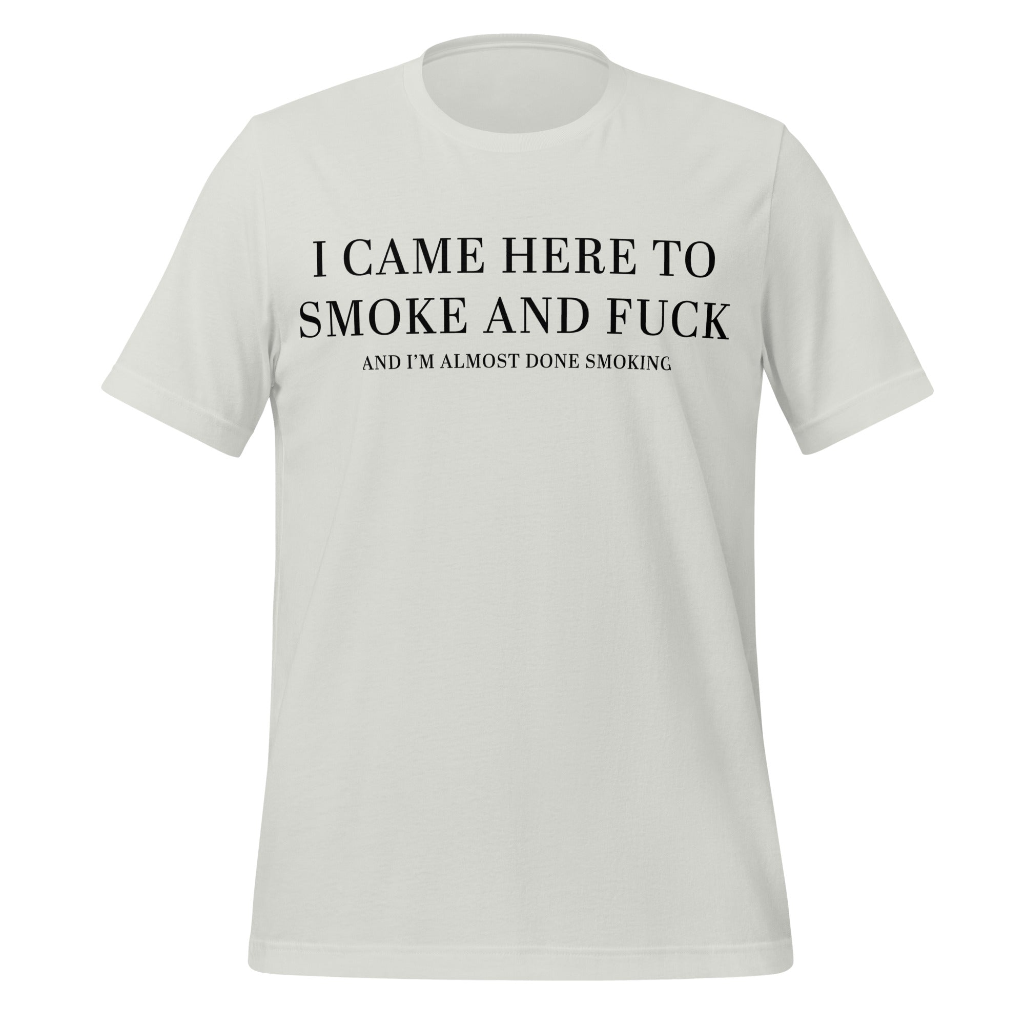 Pure Trash I Came Here To Smoke maglietta uomo verde cotone