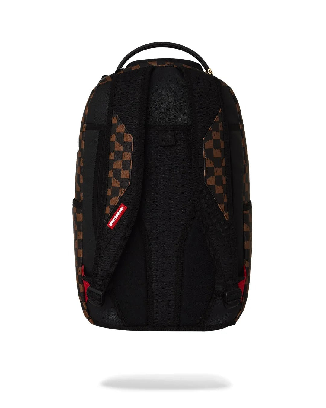 Sprayground Drip Check Shark zaino marrone PVC laptop