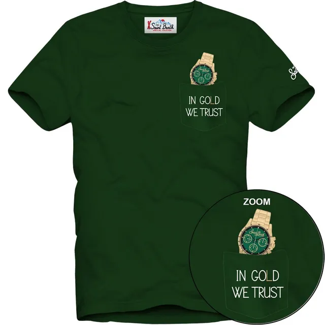 MC2 Saint Barth Connor 03273M t-shirt uomo British Green cotone