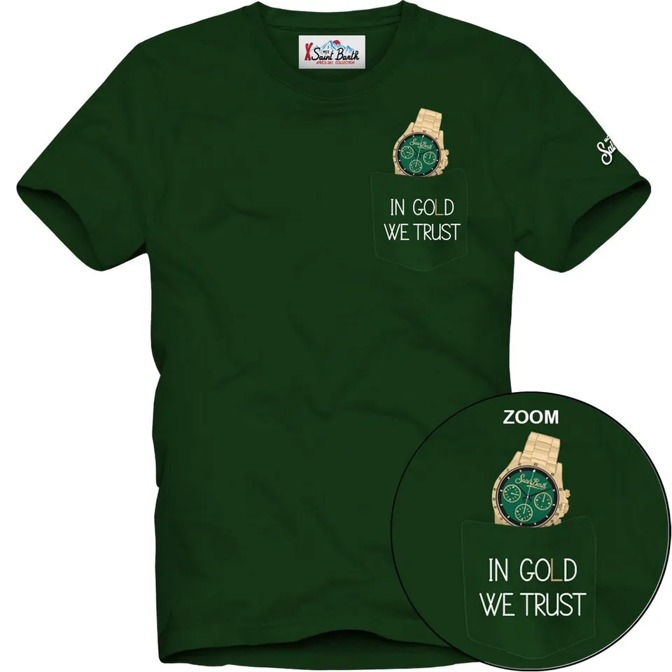 MC2 Saint Barth Connor 03273M t-shirt uomo British Green cotone