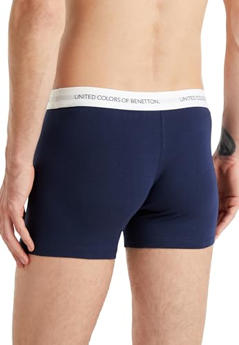 Benetton Boxer gamba 9 cm cotone organico jacquard