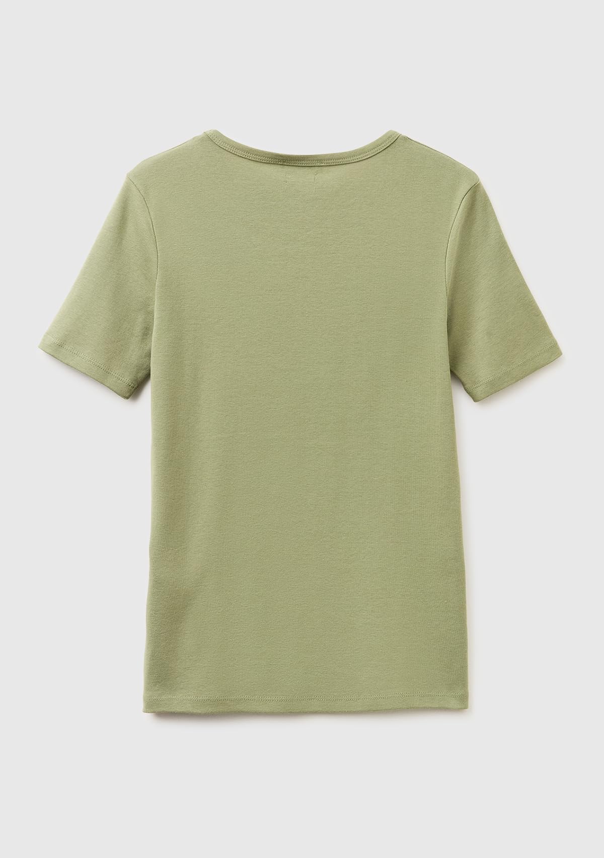 Benetton 3GA8E16A2 T-Shirt Donna Verde Glitter