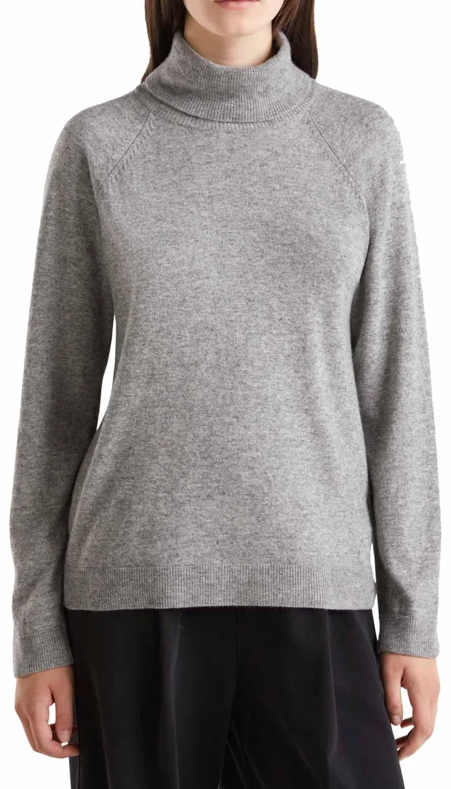Benetton Maglieria Maglia Donna 1035d2551 Grigio Lana