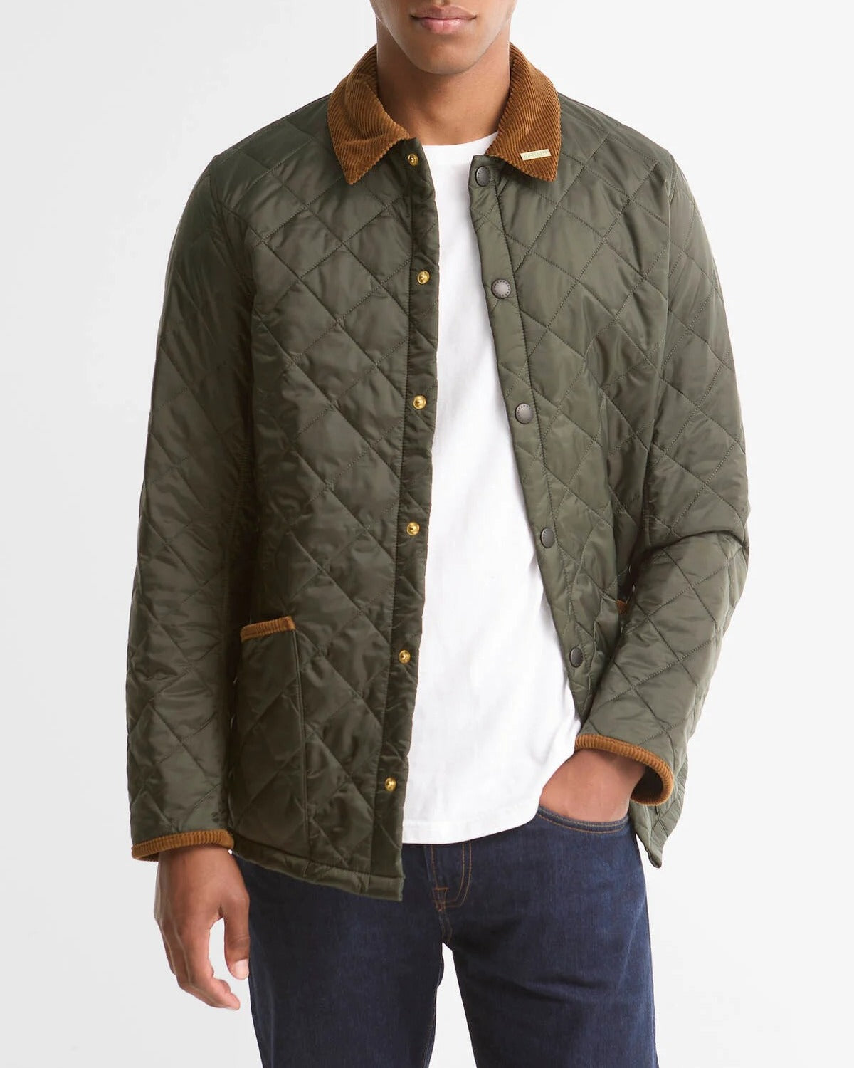 Barbour MQU1911 giacca Heritage Liddesdale Sage trapuntata
