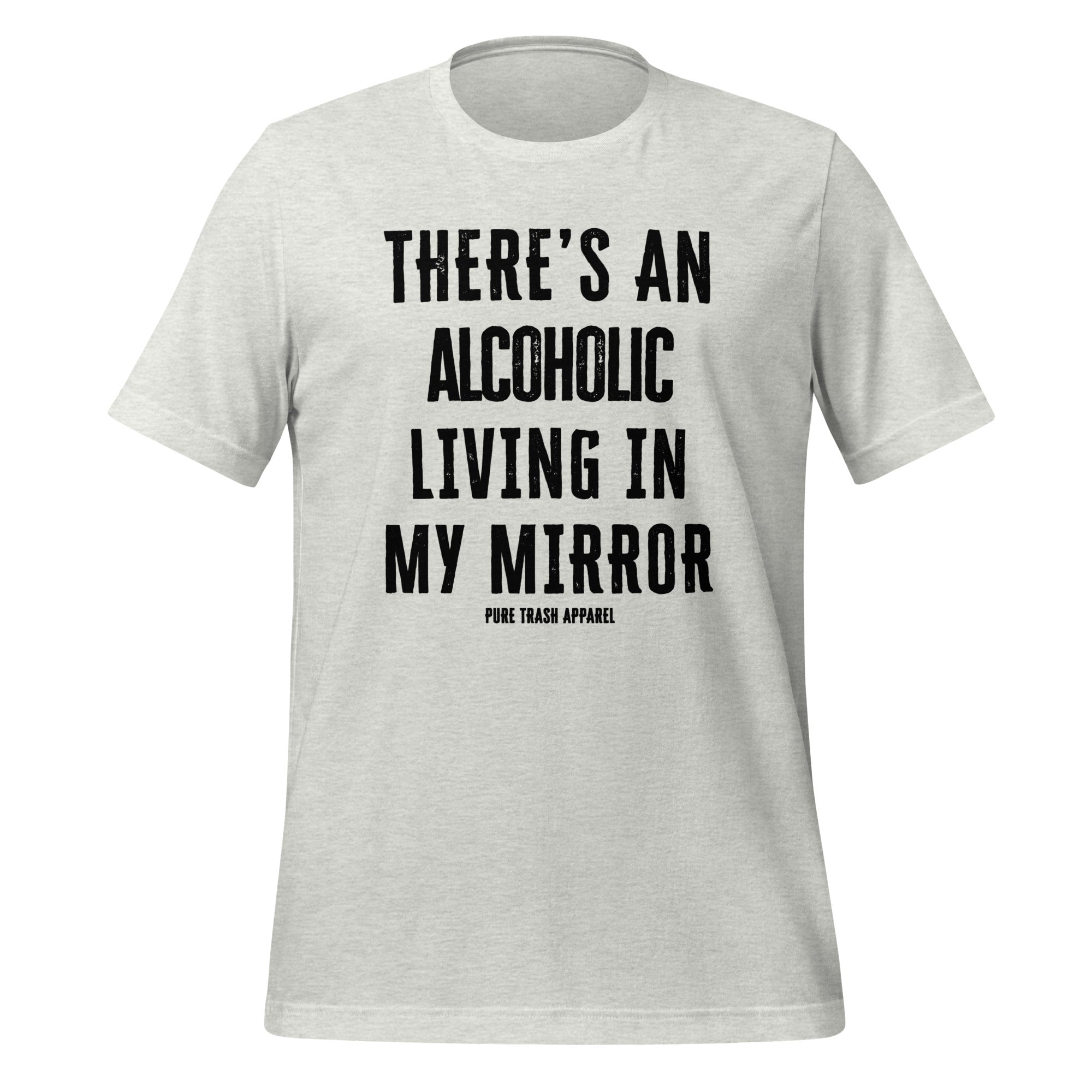 Pure Trash Alcoholic Mirror maglietta uomo verde cotone