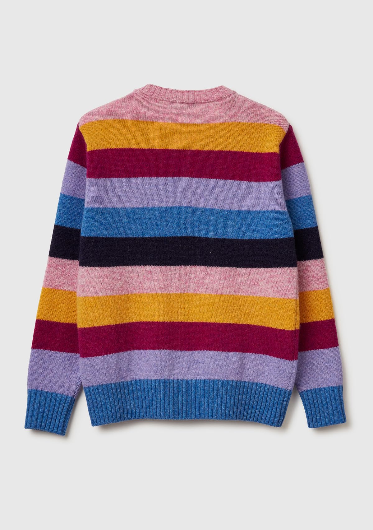 Benetton 103ME5014 cardigan donna blu manica lunga