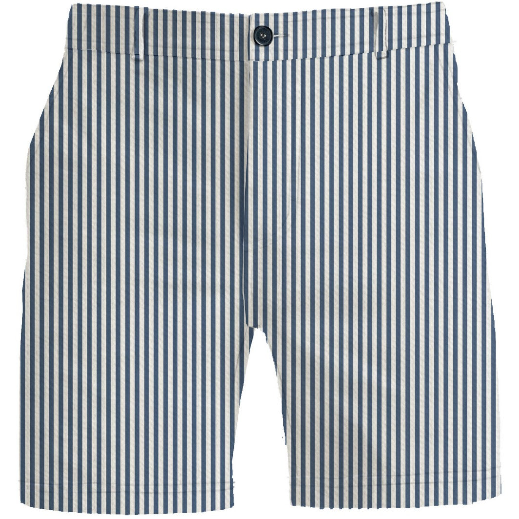 MC2 Saint Barth Ischia 03931L Bermuda Navy Seersucker