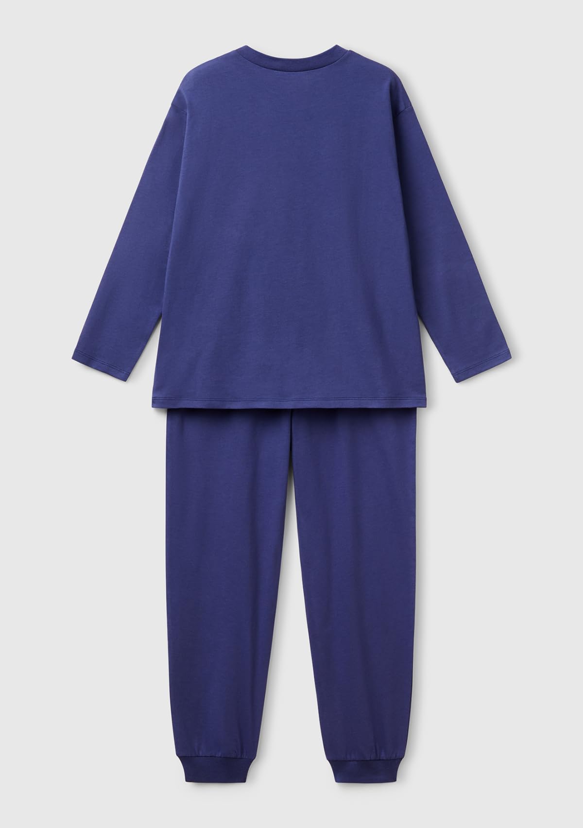 Benetton 30960p08d Pigiama Bambini Blu Cotone 90