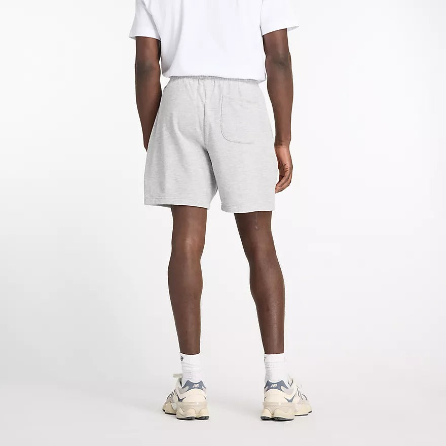 New Balance MS4152 Shorts Uomo Grigio Cotone French Terry