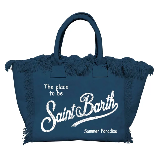 MC2 Saint Barth Vanity borsa donna navy cotone