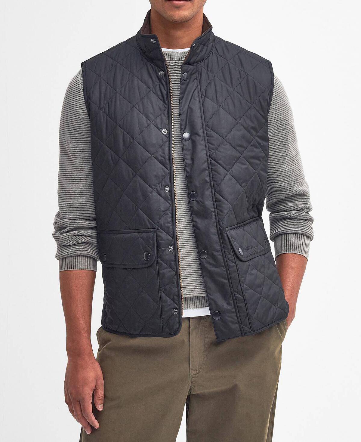 Barbour New Lowerdale Gilet Uomo Navy trapuntato