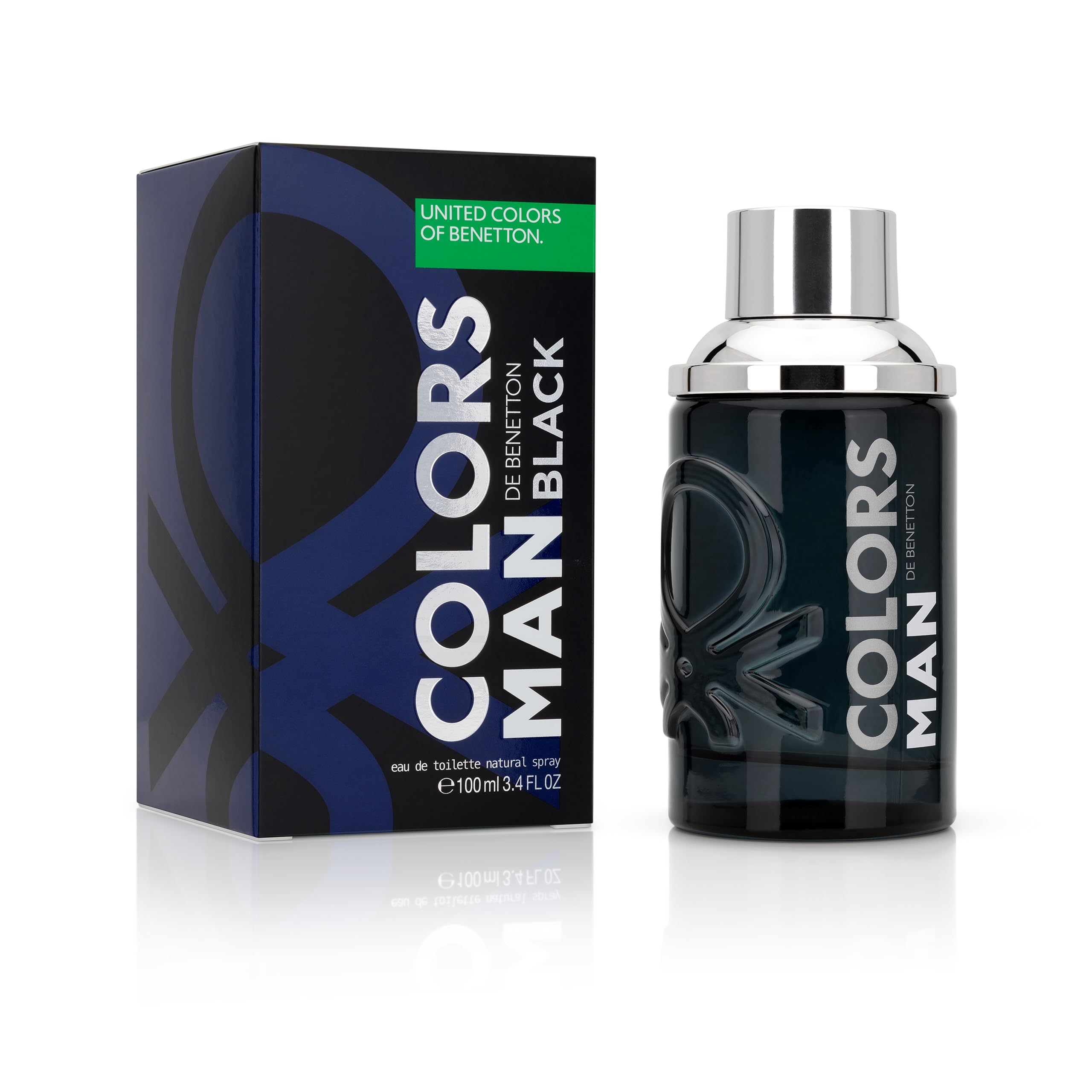 Benetton Black Eau de Toilette Uomo 100 ml Legnoso