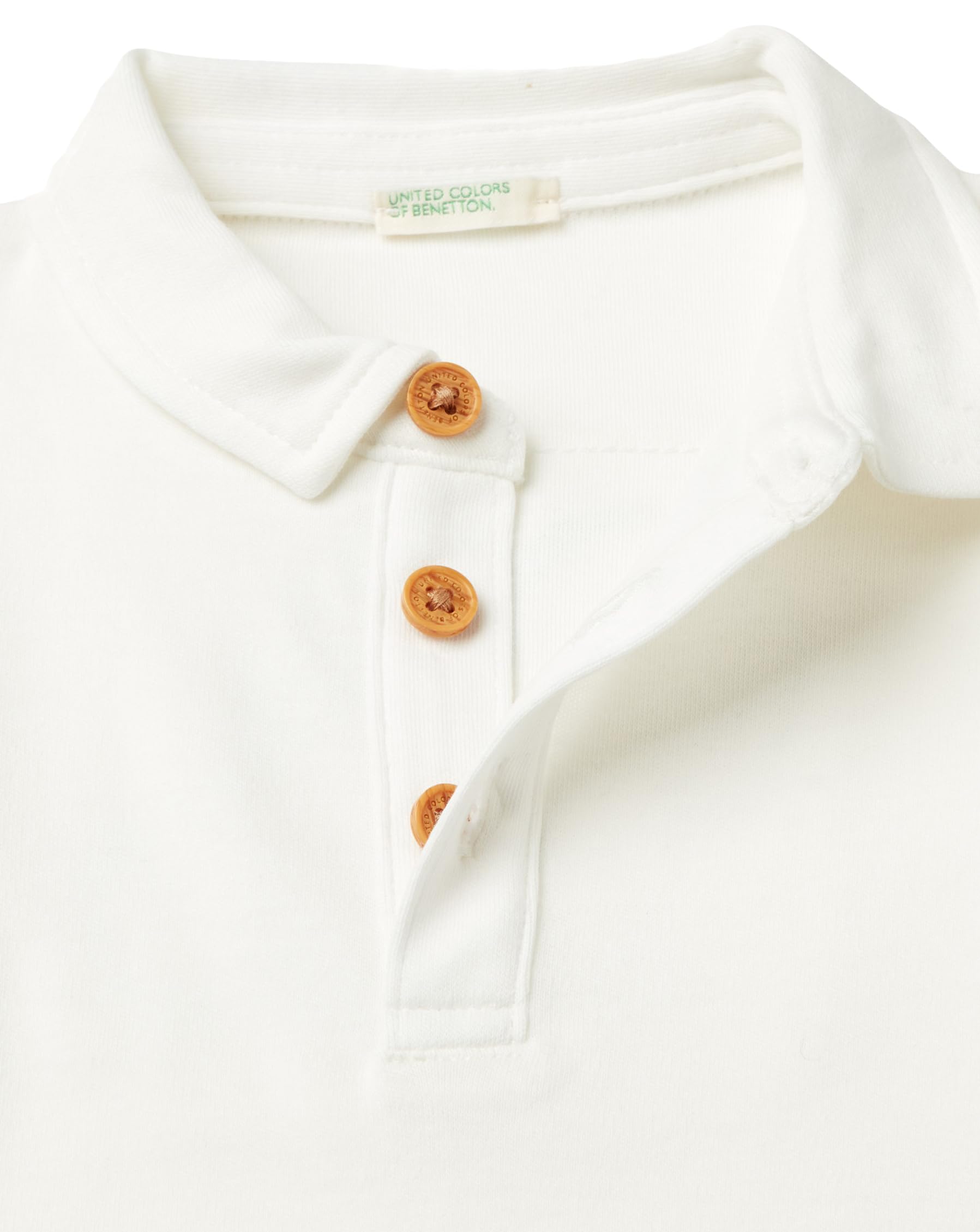 Benetton T-shirt Maglia Polo M/L Polo Over Patch