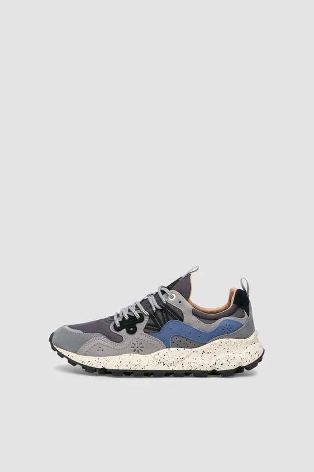 Flower Mountain Yamano 3 Sneaker Uomo Grigio Scuro Suede