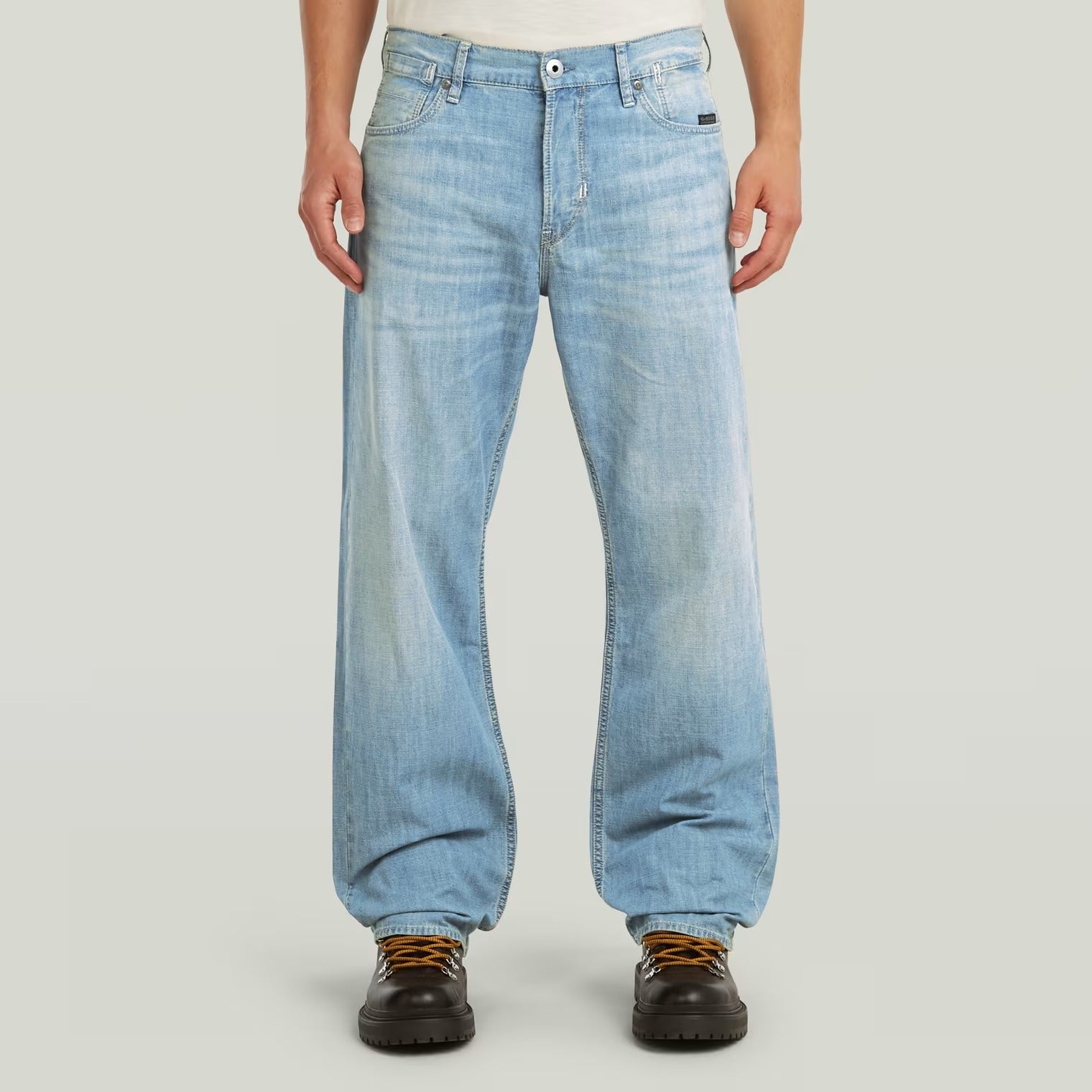 G-Star Raw Deeggie jeans uomo blu relaxed straight cotone