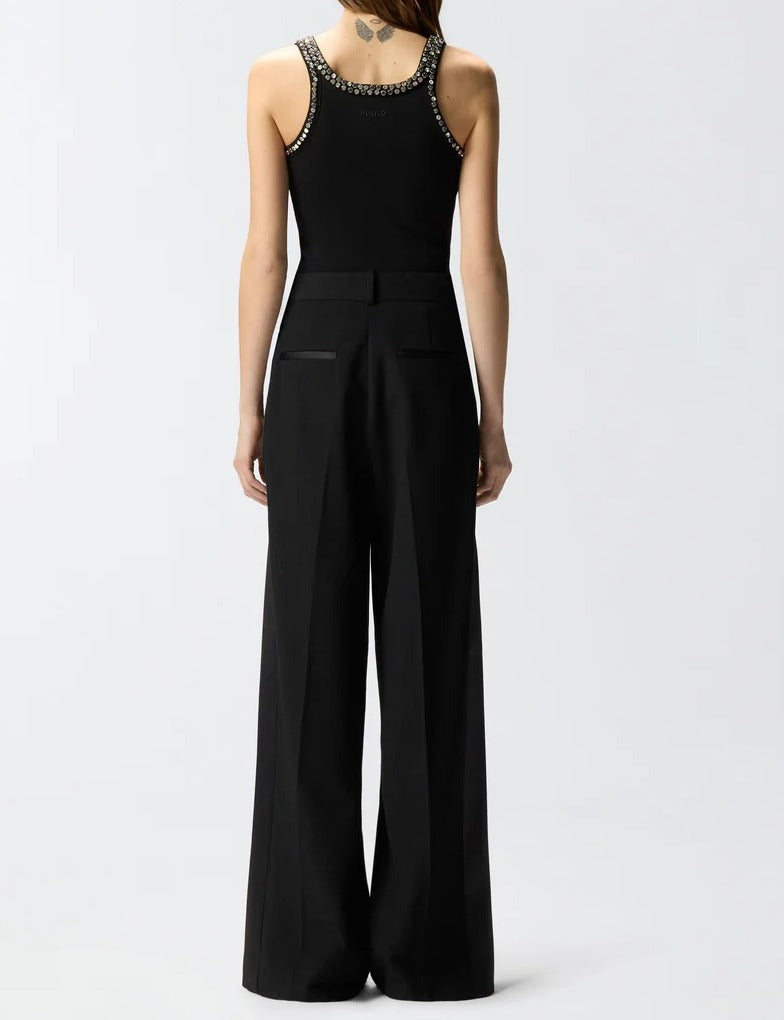 Pinko 104109 A35Y Canotta Donna Nero Coriandoli