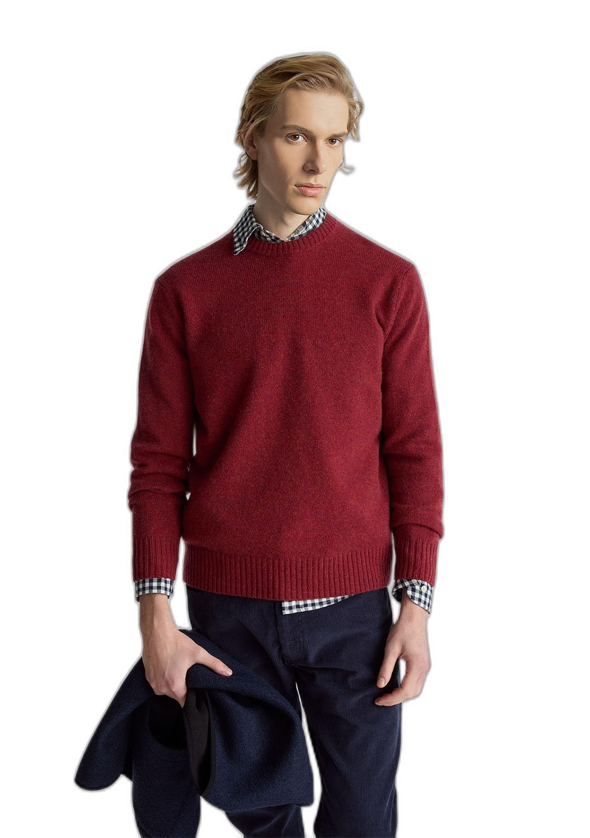 Benetton 103mk1n24 Maglione Uomo Blu