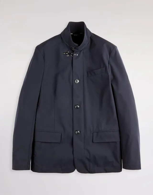 Fay Travel NAM1952029 giacca uomo blu nylon stretch