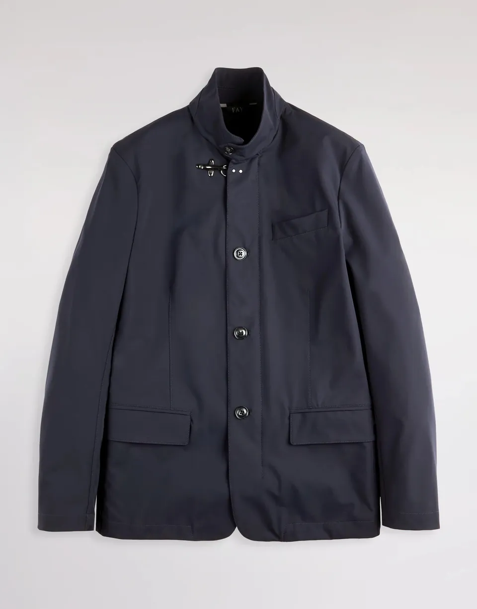 Fay Travel NAM1952029 giacca uomo blu nylon stretch