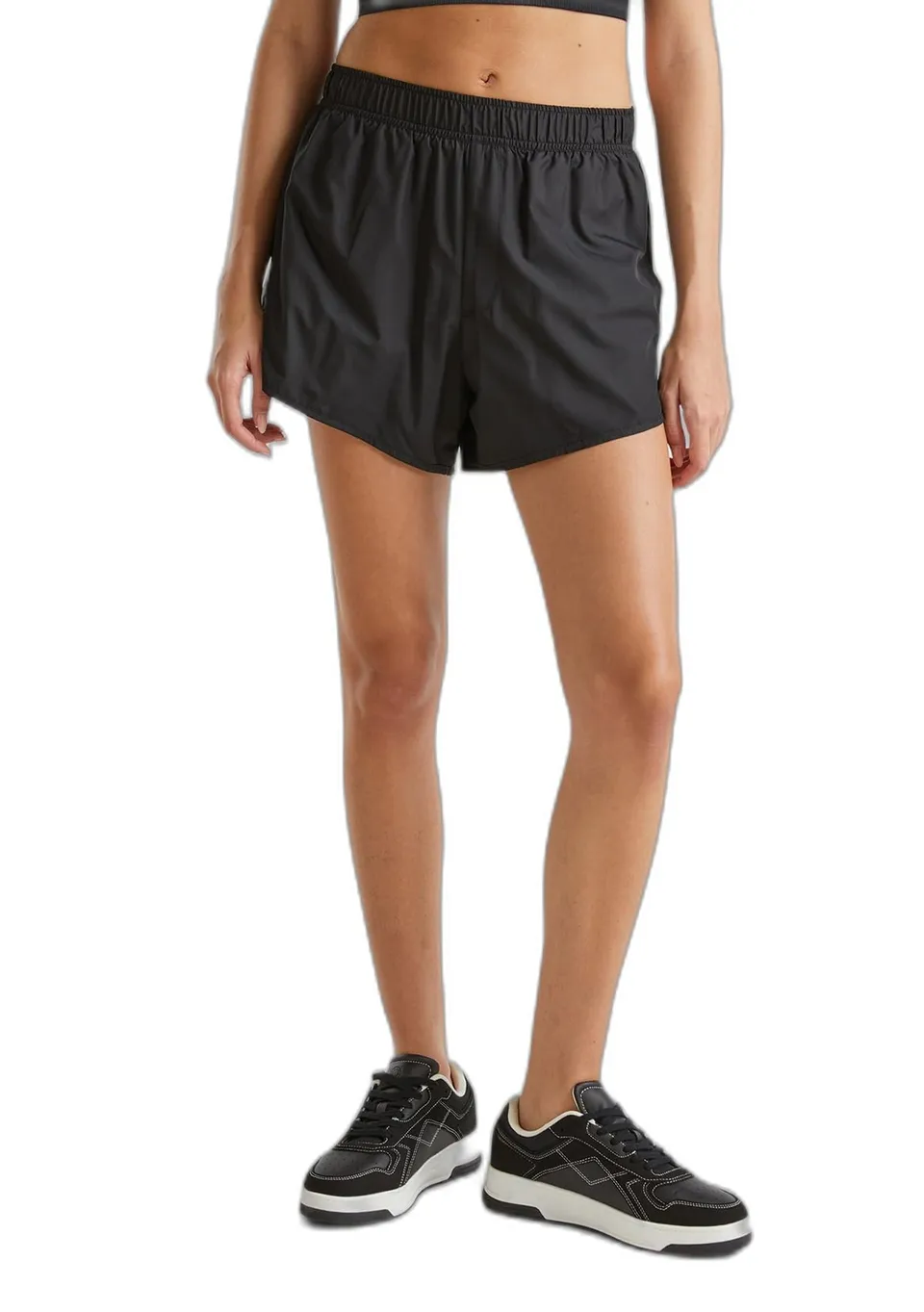 Benetton 4tqm3900a Short Donna XS Nero Running