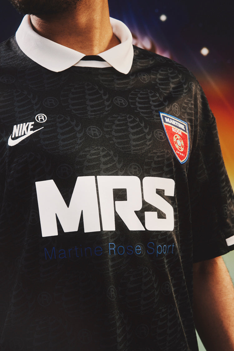 Nike x Martine Rose Football Jersey maglietta nera stampa