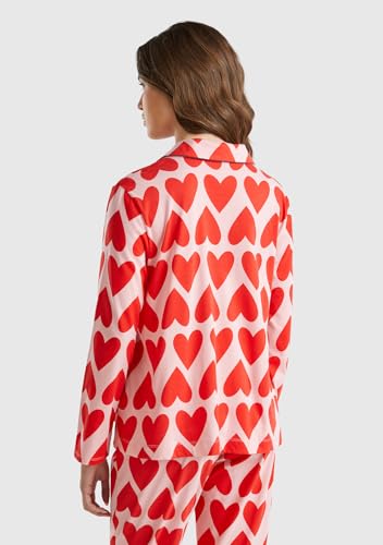 Benetton Intimo e Pigiami Giacca Pigiama Donna L Cotone