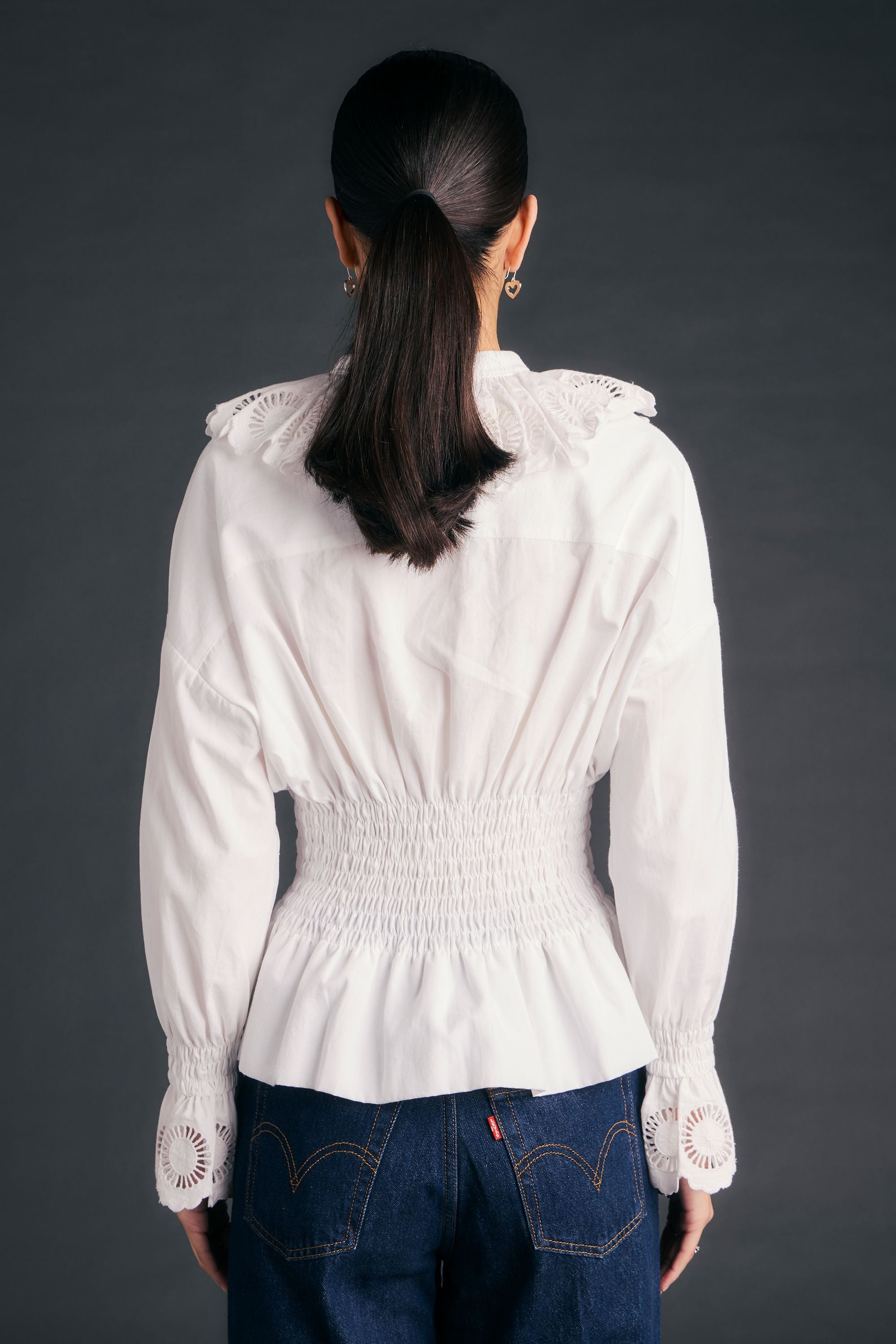 Karen Walker Treasurer Shirt camicia White cotone organico