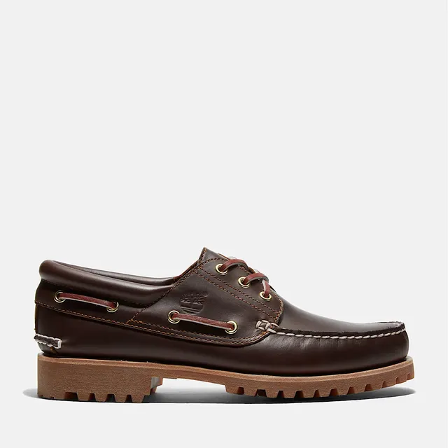 Timberland Authentic 3-Eye Lug TB030003 scarpa barca marrone pelle