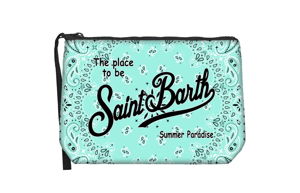 MC2 Saint Barth Aline 00940L Pochette Verde Acqua Bandana