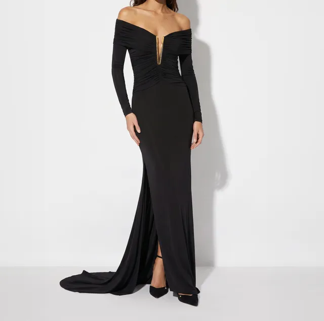 Elisabetta Franchi Red Carpet ABR2667E2 Abito Nero