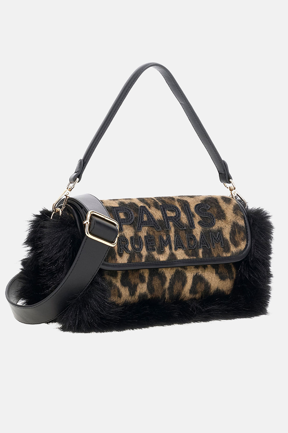 Rue Madam Megeve 1628 Borsa Leopard Animalier
