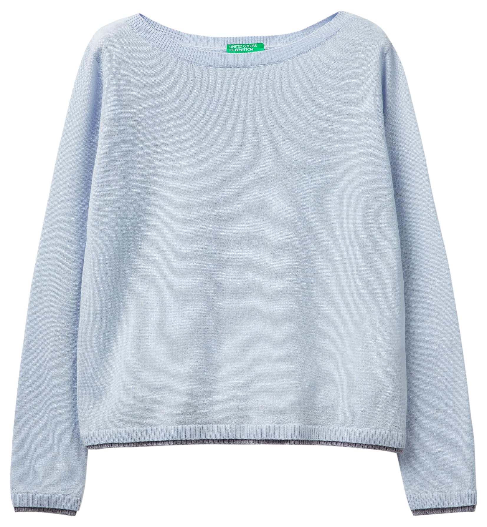 Benetton Maglieria G/C Maglia Donna Lana Extrafine Bicolor