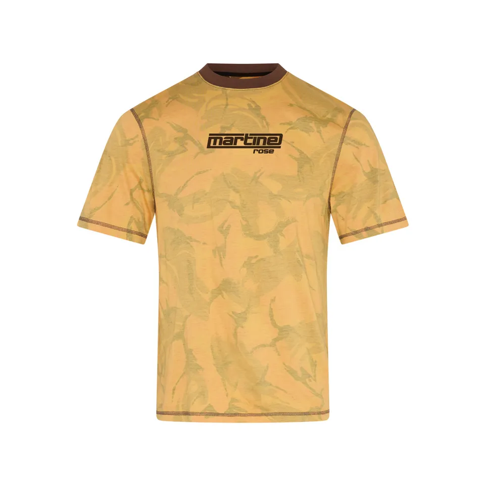 Martine Rose Classic T-Shirt orange camo cotone regular