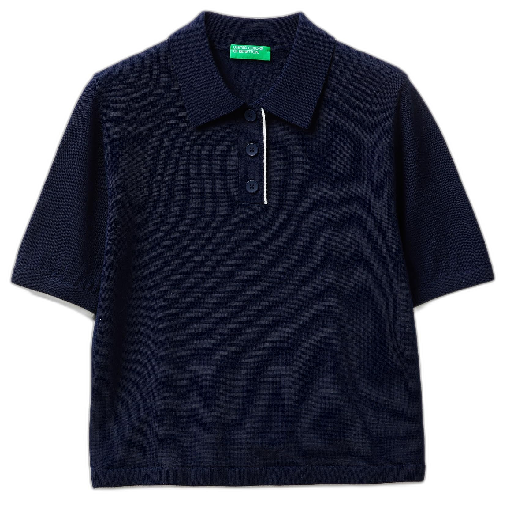 Benetton 11ahd301j Maglia Polo XS Marrone Lana