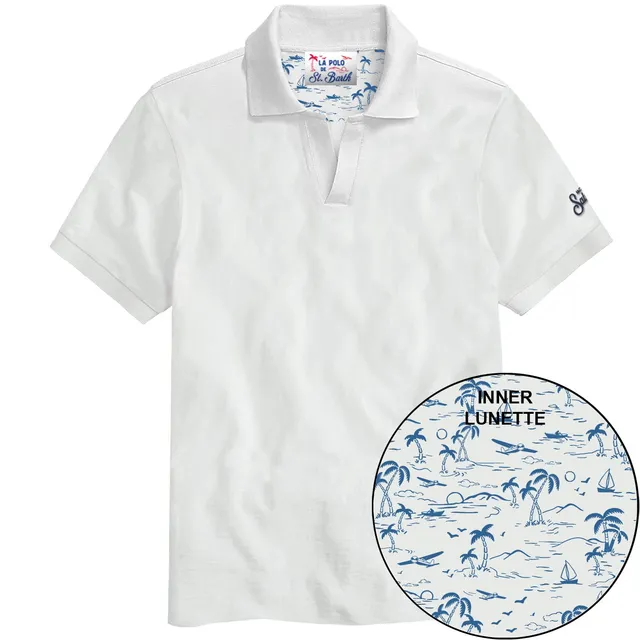MC2 Saint Barth Charles Polo Uomo White Cotone