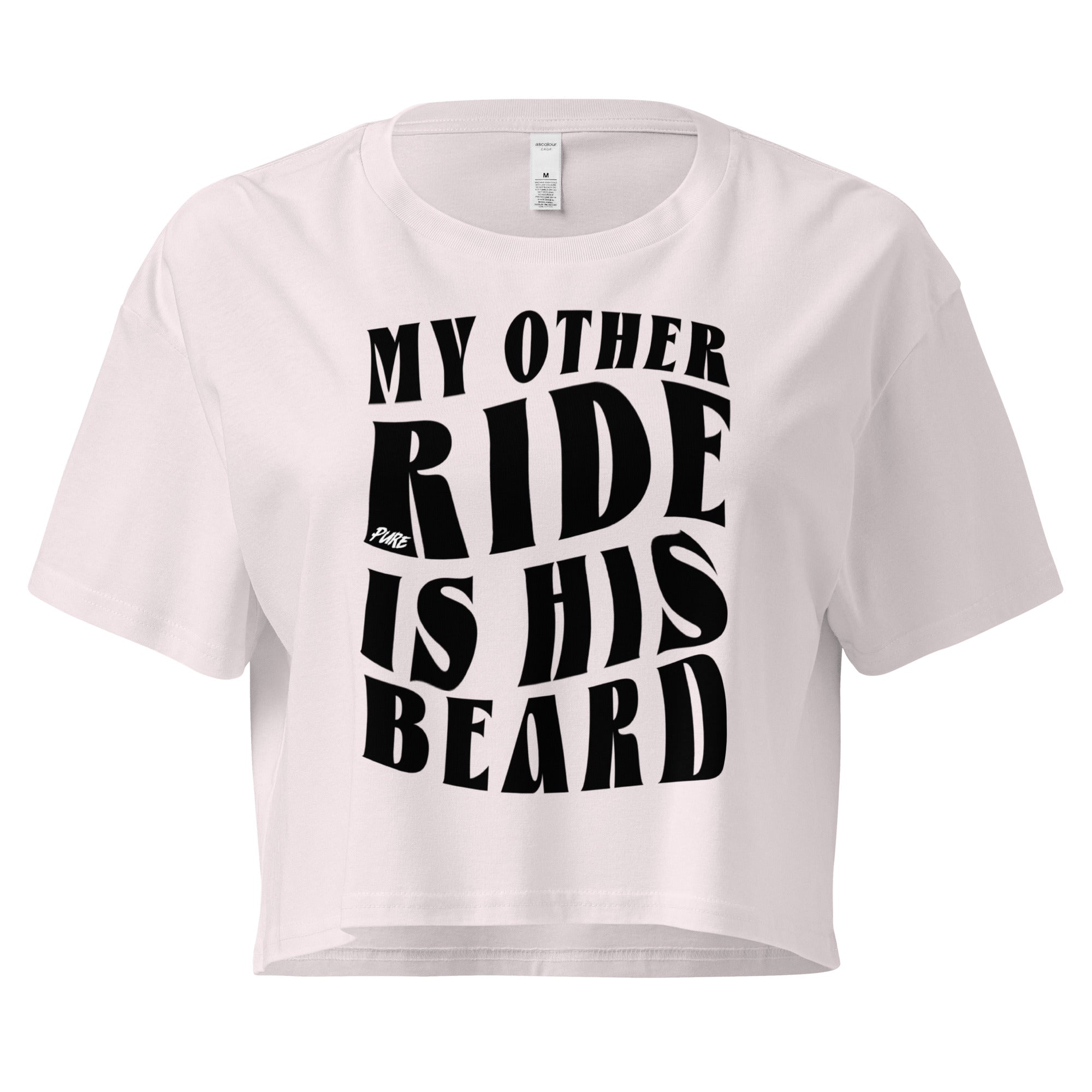 Pure Trash My Other Ride crop top donna cotone nero
