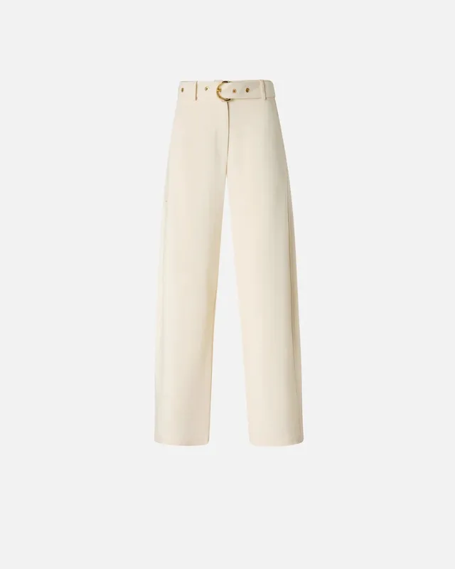 Pinko Lexy 106492 A2W6 Pantalone Bianco Gamba Dritta