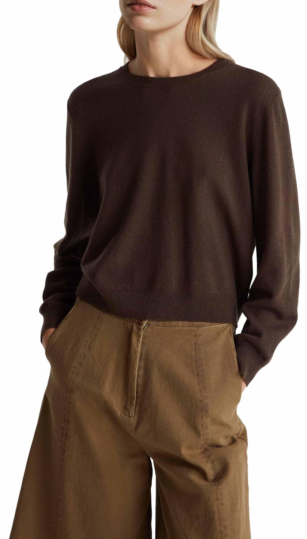 Benetton Maglione Donna Giallo Lana Taglia M