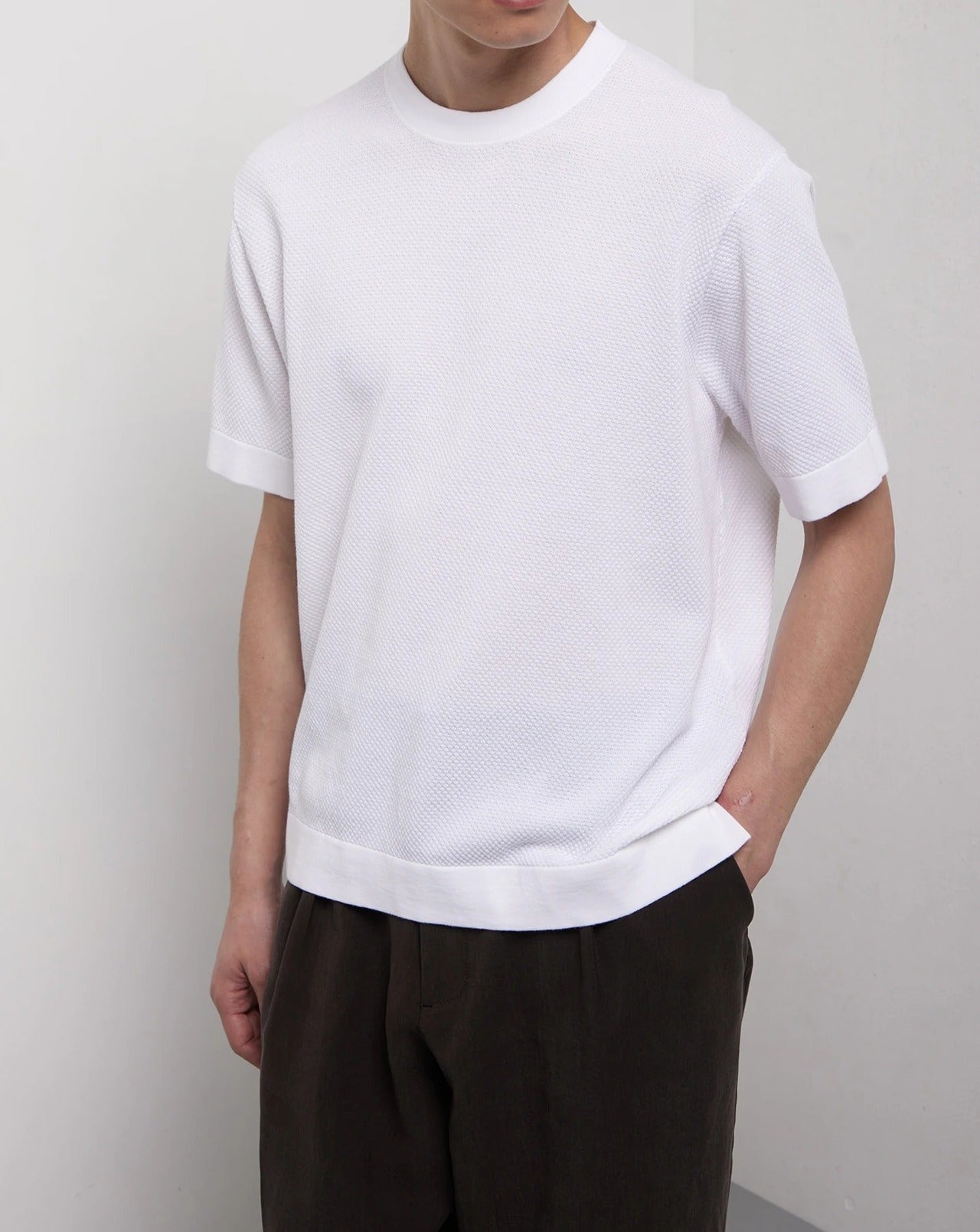 Kangra 3008 21 maglia bianco punto pluriball