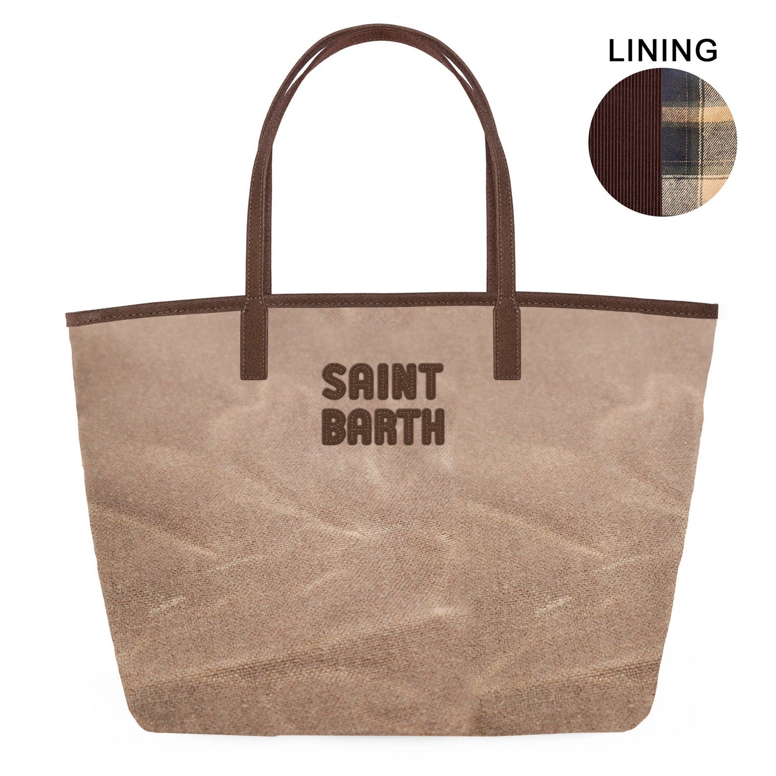 MC2 Saint Barth City Bag Mid Wax borsa nocciola marrone