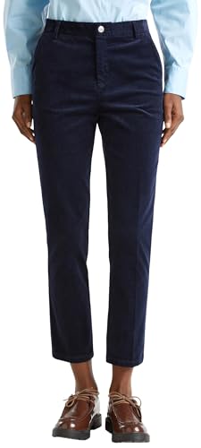 Benetton 4MIQDF07W pantaloni donna blu tinta unita