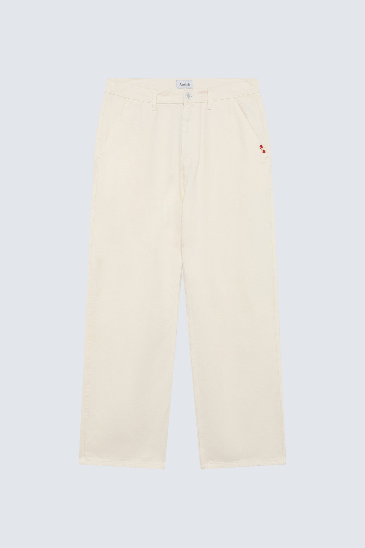 Amish AMX203P4650992 pantaloni bianco loose fit