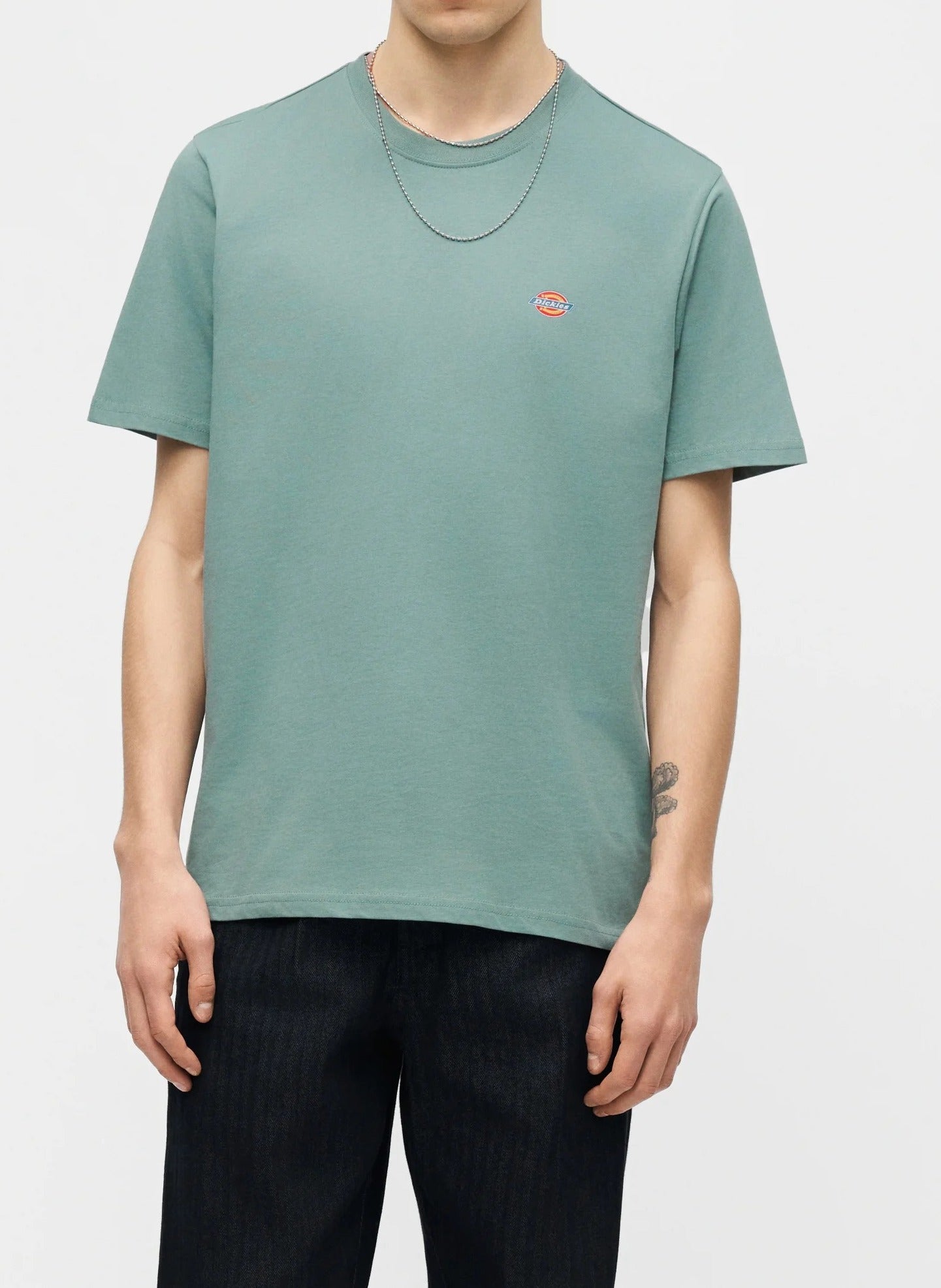 Dickies Mapleton DK0A4XDB T-Shirt Uomo Stormy Sea Cotone