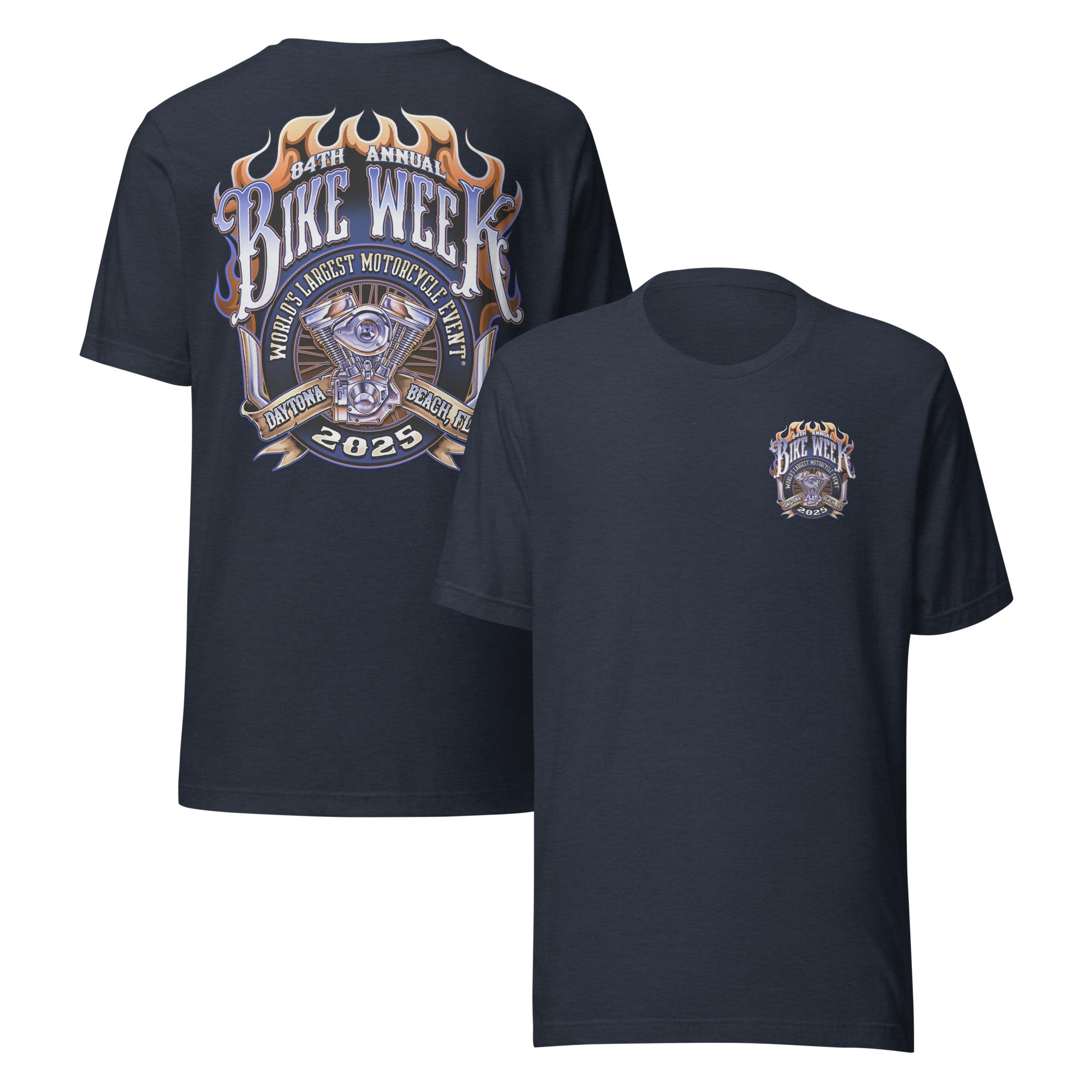 Pure Trash 84th Bike Week Daytona Maglietta Uomo Cotone Leggera