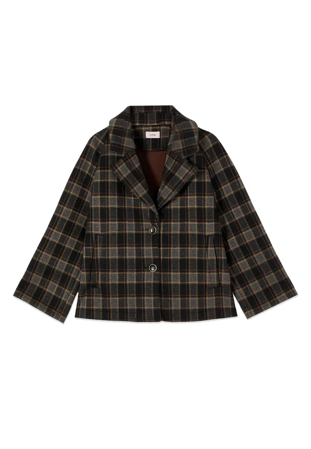 Oltre Boxy Check giacca taglia M quadri