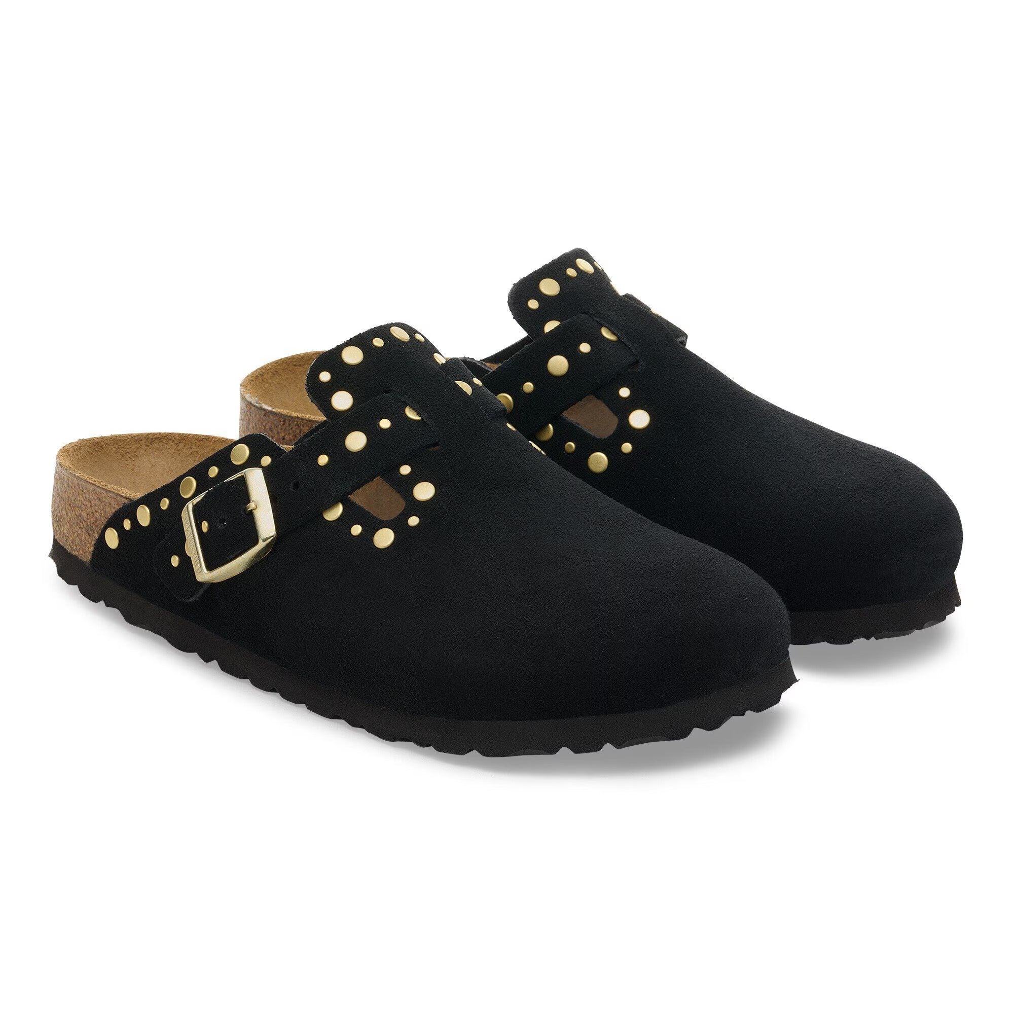 Birkenstock Boston 1030491 Ciabatta Donna Black Suede