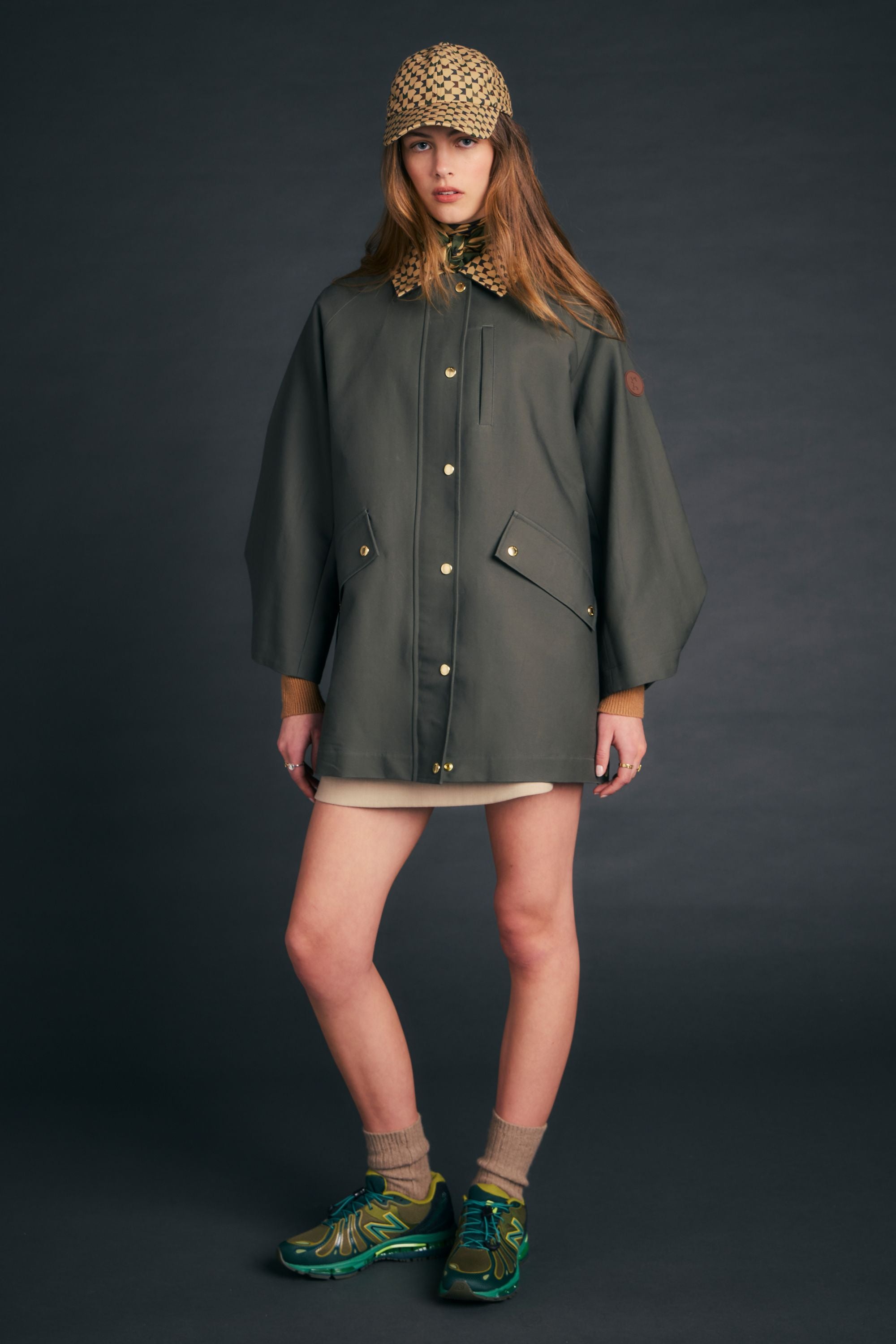 Karen Walker Tiller Giacca cotone verde oliva