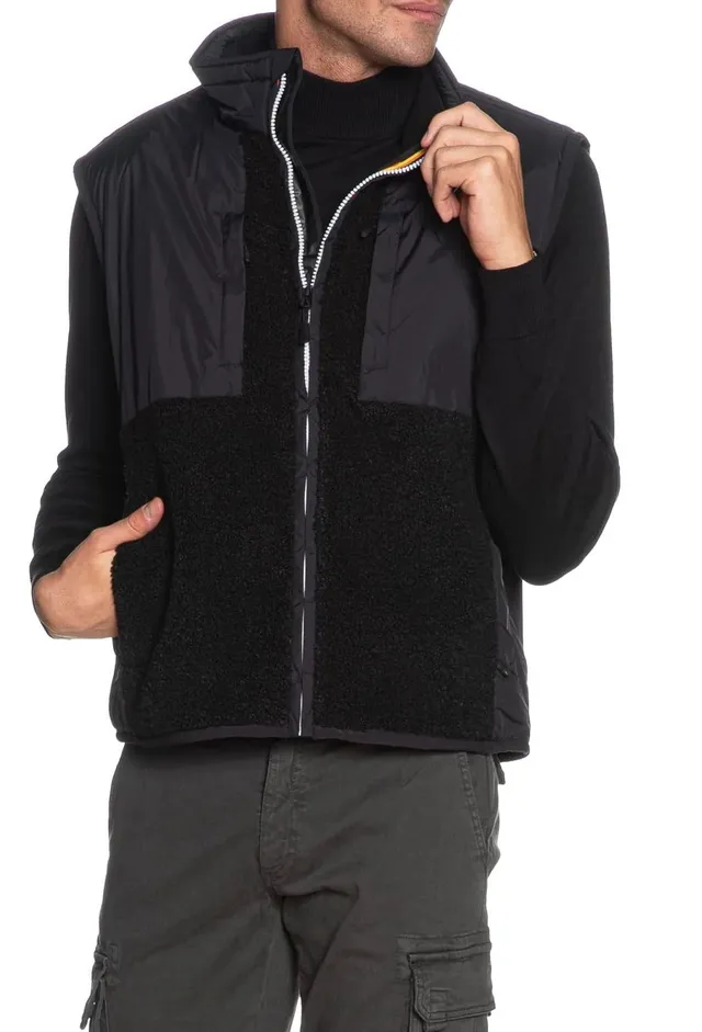 K-Way Vital 4.0 K5122RW smanicato uomo Black Pure sherpa