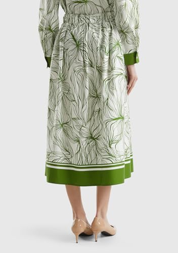 Benetton 4LMAD003M Gonna Midi Viscosa Donna XXS